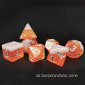 مجموعة نرد Bescon Beer Dice ، Novelty 7pcs Beerdice Polyhedral D&D DND Dice مجموعة من 7pcs ، الأبراج المحصنة والدربينز الزهر